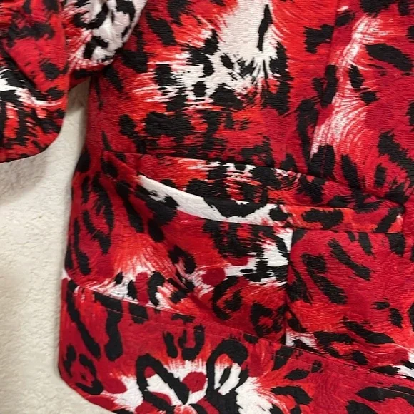 TONI MORGAN ANIMAL PRINT BLAZER - Picture 6 of 10